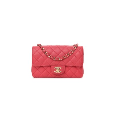 CHANEL CAVIAR QUILTED MINI FLAP AS2215 1132441 (20*13*6cm)